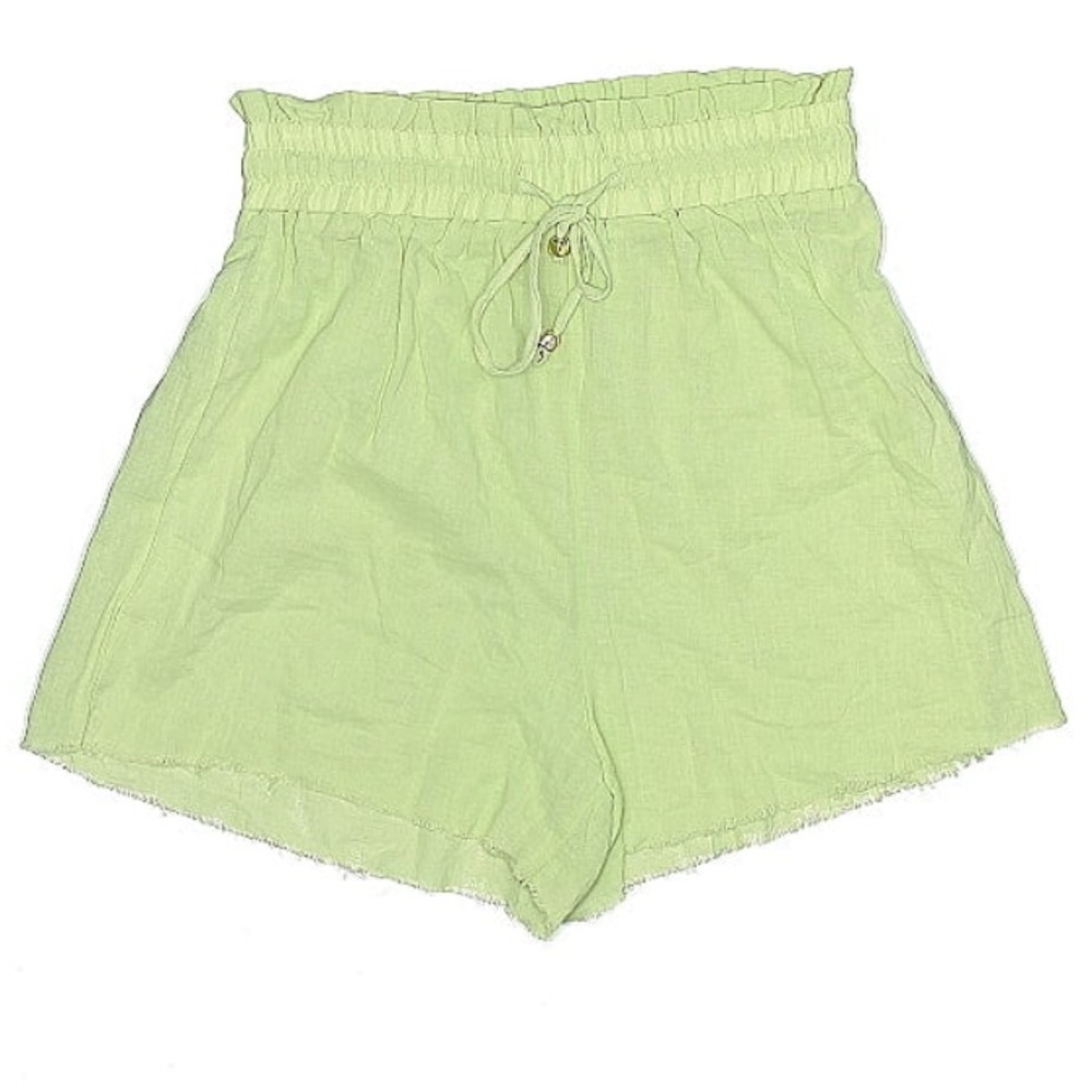 Blackbough Light Green High Waist Shorts